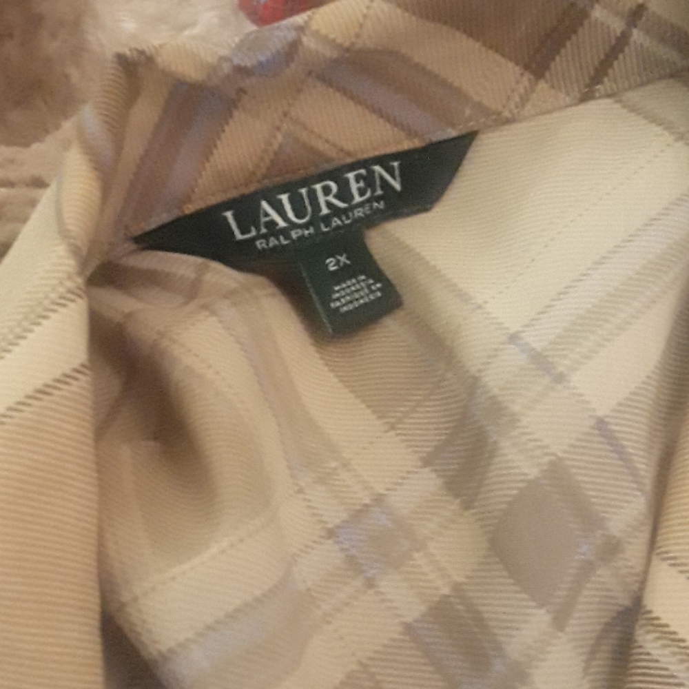 Silky, Ralph Lauren wrap blouse,  plus sizr
